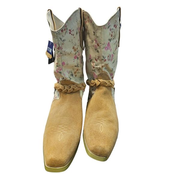 Santa Fe Boot Co Leather Cowboy Boots sz 11 New With Tags Cowgirl Western Rodeo - Picture 5 of 11